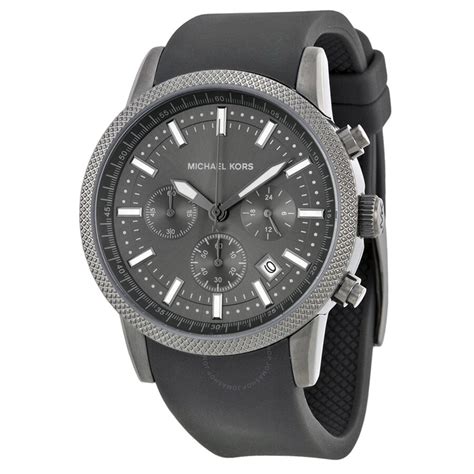 michael kors mk8241 rubber watch|Michael Kors Scout Chronograph Grey Dial Men's MK8241.